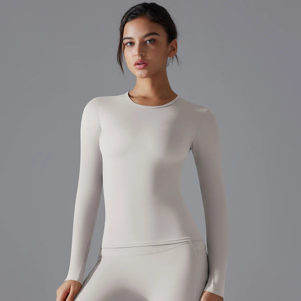 Yoga Shirts for Women Long Sleeve Winter Fitness Running Gym Workout Dry Fit Breathable Sports Top